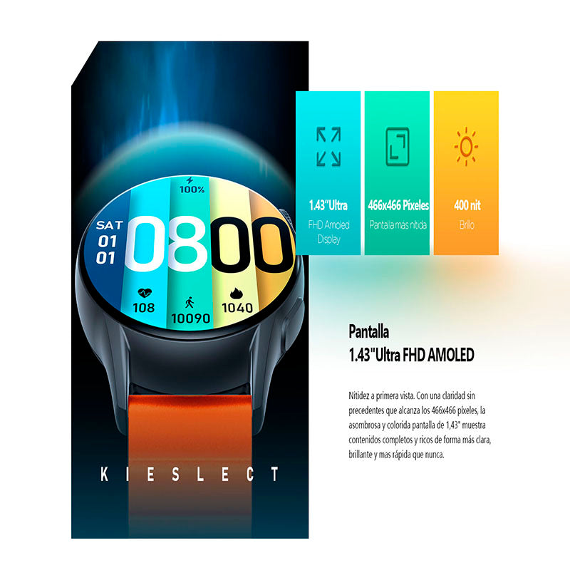 Kieslect Smartwatch Kr Pro Llamadas + Correa de Regalo