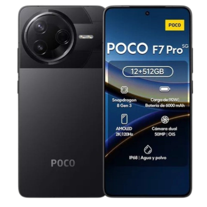 Xiaomi Poco F7 Pro 5g 512Gb Negro 12Gb Ram