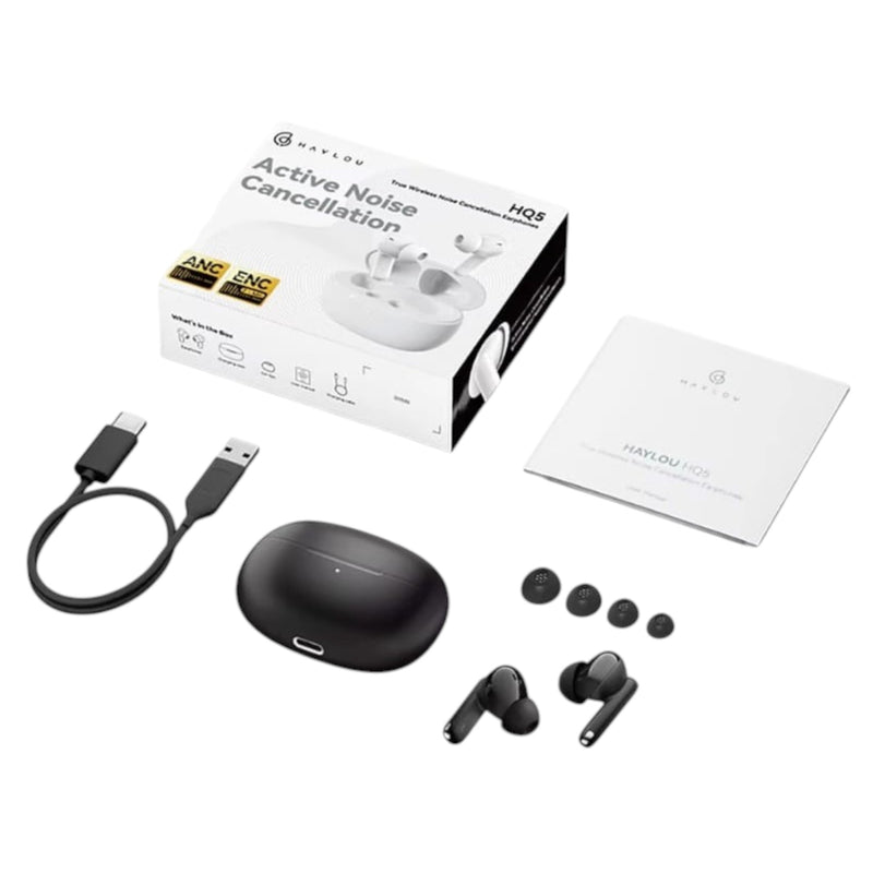 Audifonos Haylou HQ5 Negro ANC y ENC