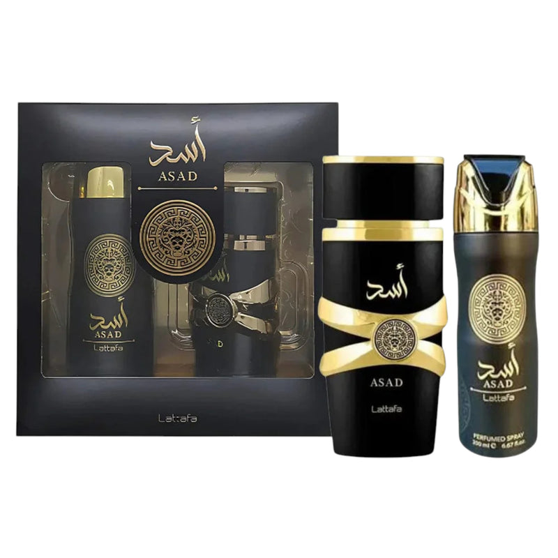 Lattafa Asad Set Edp 100ml + Deo 200ml Hombre