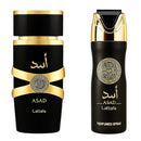 Lattafa Asad Set Edp 100ml + Deo 200ml Hombre