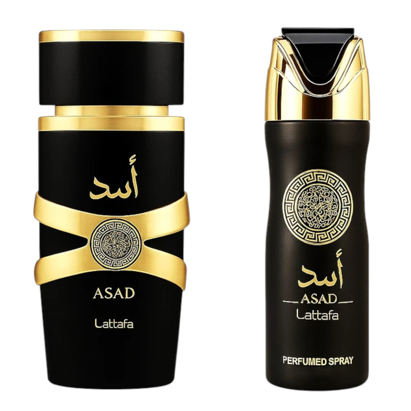 Lattafa Asad Set Edp 100ml + Deo 200ml Hombre
