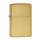 Encendedor Zippo 204 Classic Brushed Solid Brass Dorado