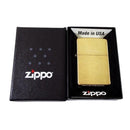 Encendedor Zippo 204 Classic Brushed Solid Brass Dorado
