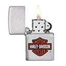 Encendedor Zippo H252 Harley-Davidson Logo Brushed Chrome