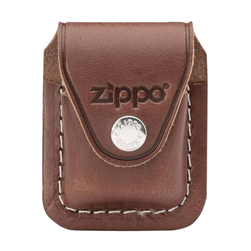 Estuche Zippo LPCB Brown Leather Lighter Pouch with Clip