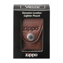 Estuche Zippo LPCB Brown Leather Lighter Pouch with Clip