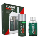 Benetton Colors Green Set Edt 100ml + Deo 150ml Hombre