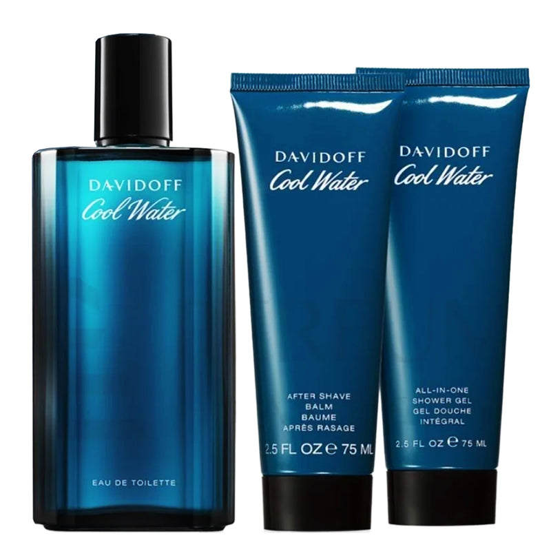 Davidoff Cool Water Men Set Edt 125ml + AS 75ml + SG 75ml