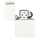 Encendedor Zippo 214ZL Classic White Matte with Zippo Logo