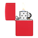 Encendedor Zippo 233ZL Classic Red Matte with Zippo Logo