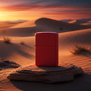Encendedor Zippo 233ZL Classic Red Matte with Zippo Logo