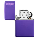 Encendedor Zippo 237ZL Classic Purple Matte with Zippo Logo