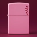 Encendedor Zippo 238ZL Classic Pink Matte with Zippo Logo