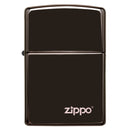 Encendedor Zippo 24756ZL Classic High Polish Black with Zippo Logo