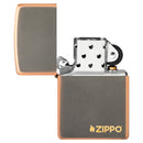 Encendedor Zippo 49839ZL Rustic Bronze with Zippo Logo