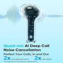 Audifonos Bluetooth Realme Buds T200x Negro