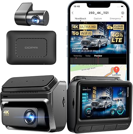 Camara DDpai Z60 4G Kit Frontal y Trasera 4K
