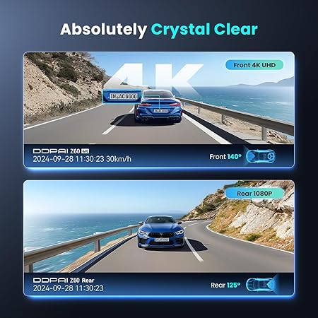 Camara DDpai Z60 4G Kit Frontal y Trasera 4K