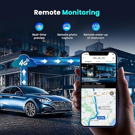 Camara DDpai Z60 4G Kit Frontal y Trasera 4K