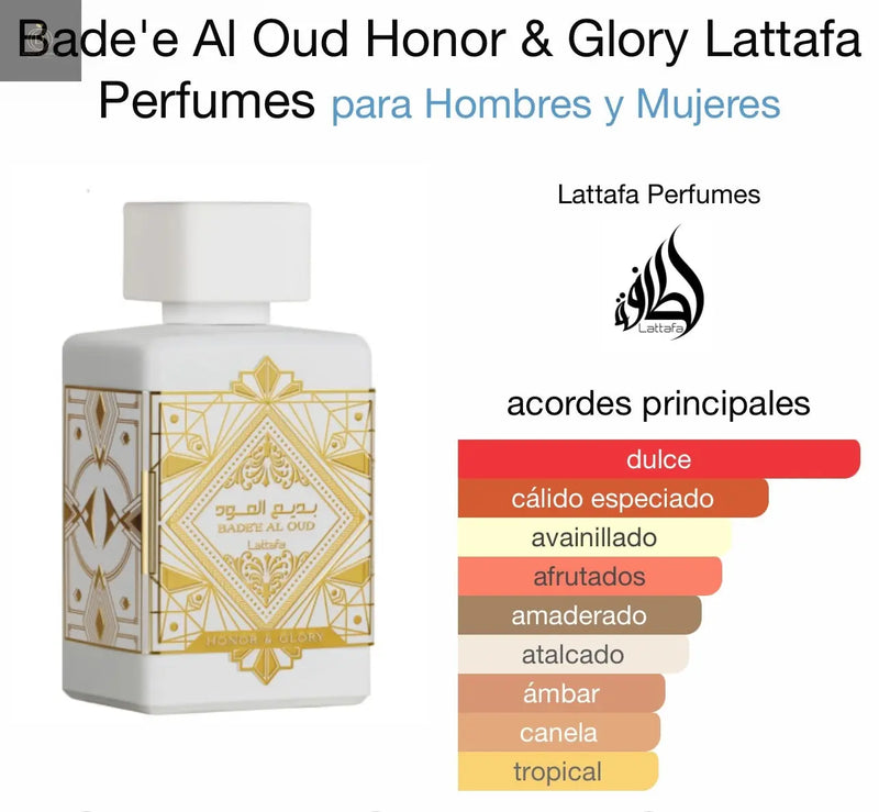 Lattafa Badee Al Oud Honor & Glory Edp 100ml Unisex