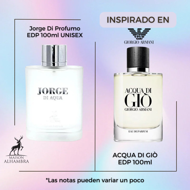 Maison Alhambra Jorge Di Profumo Aqua Edp 100ml Hombre