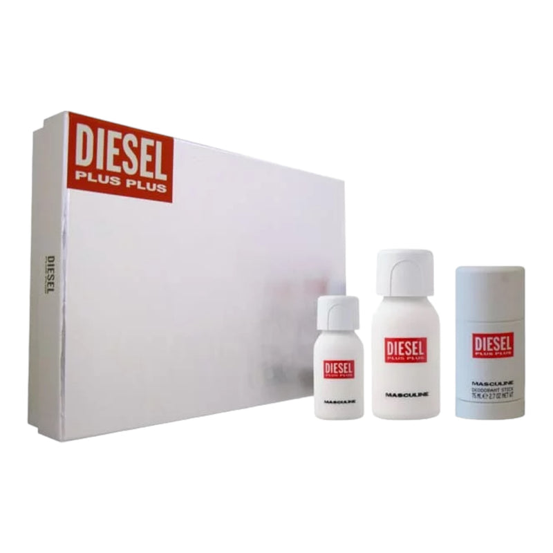 Estuche Diesel Plus Plus Hombre 75ml+35ml+75ml Deodarant