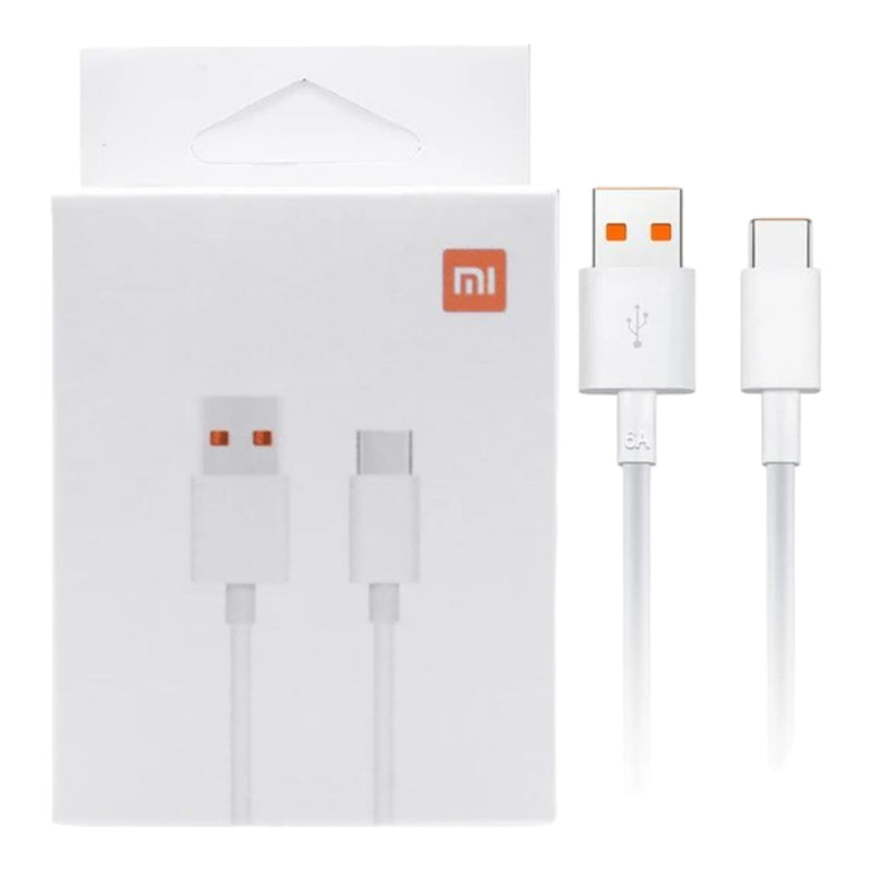 Cable Xiaomi 6A Type-A to Type-C Blanco