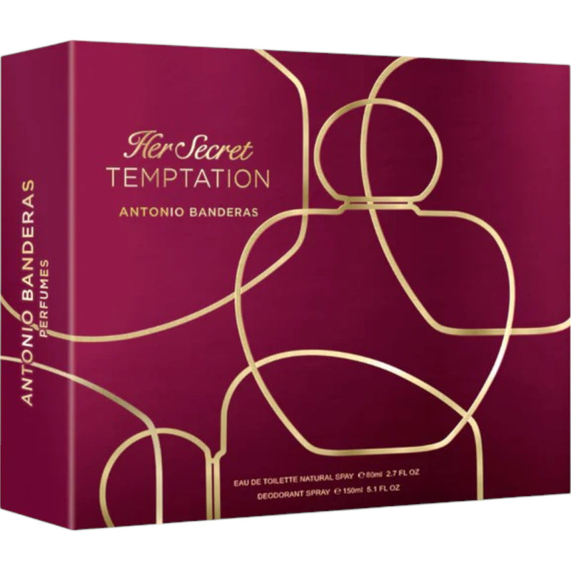 Antonio Banderas Her Secret Temptation Set Edt 80ml + Deo 150ml