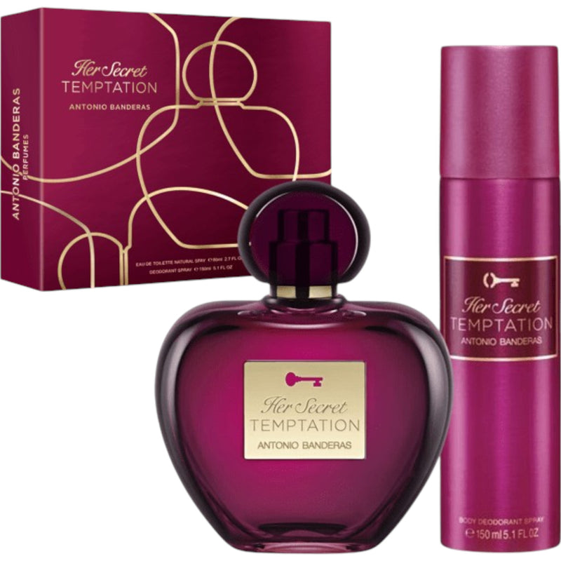 Antonio Banderas Her Secret Temptation Set Edt 80ml + Deo 150ml