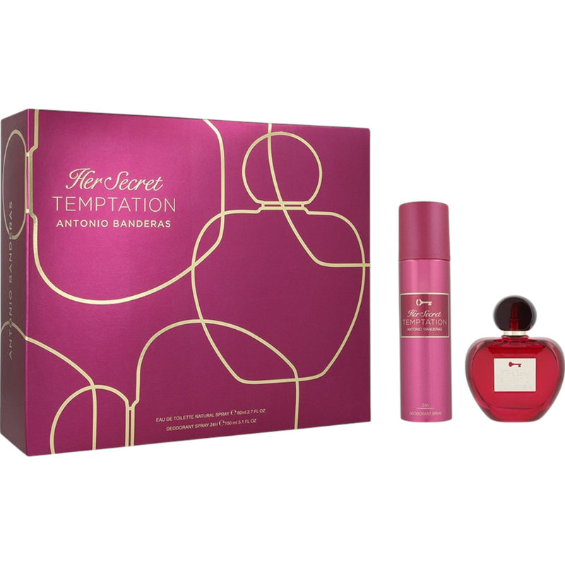 Antonio Banderas Her Secret Temptation Set Edt 80ml + Deo 150ml