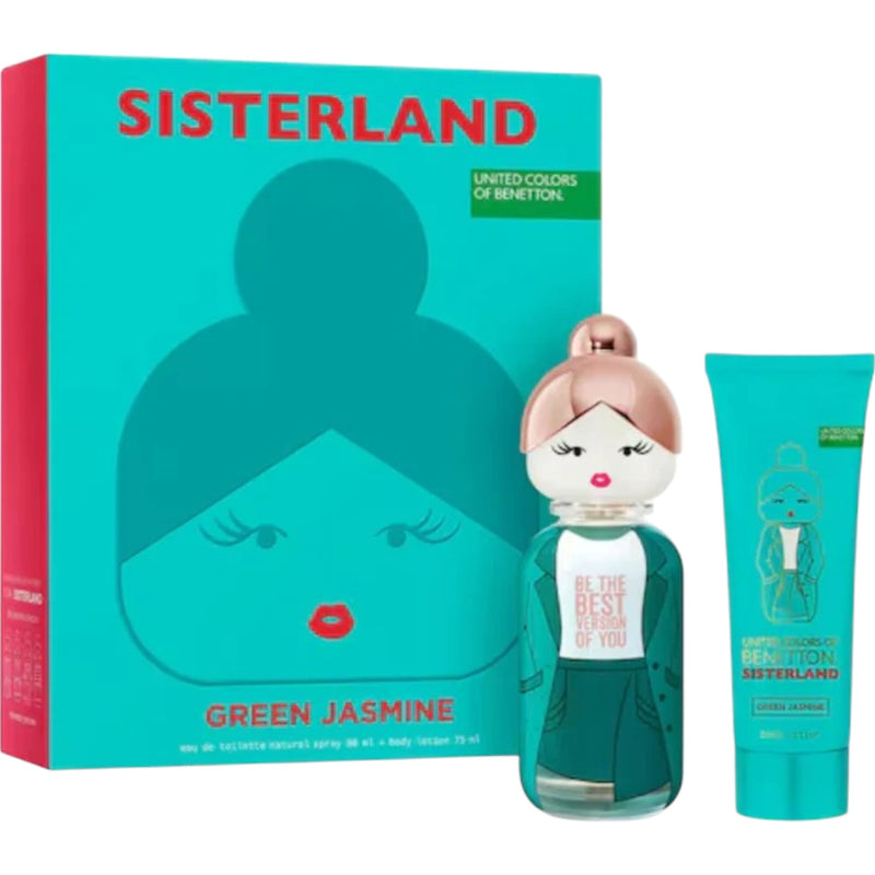 Benetton Sisterland Green Jasmine Set Edt 80ml + Bl 75ml