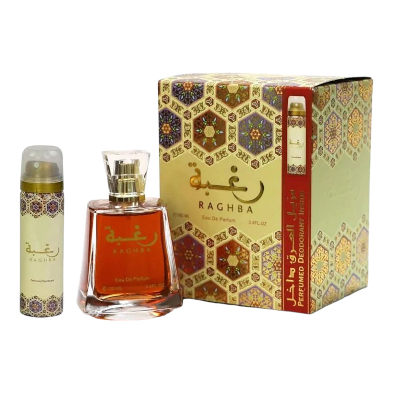 Lattafa Raghba Set Edp 100ml + Deo 50ml