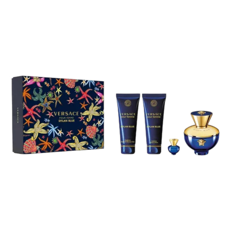 Versace Dylan Blue Set Edp 100ml + 5ml + Sg + Bl Mujer