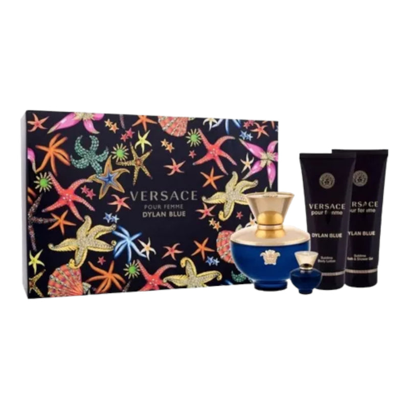 Versace Dylan Blue Set Edp 100ml + 5ml + Sg + Bl Mujer