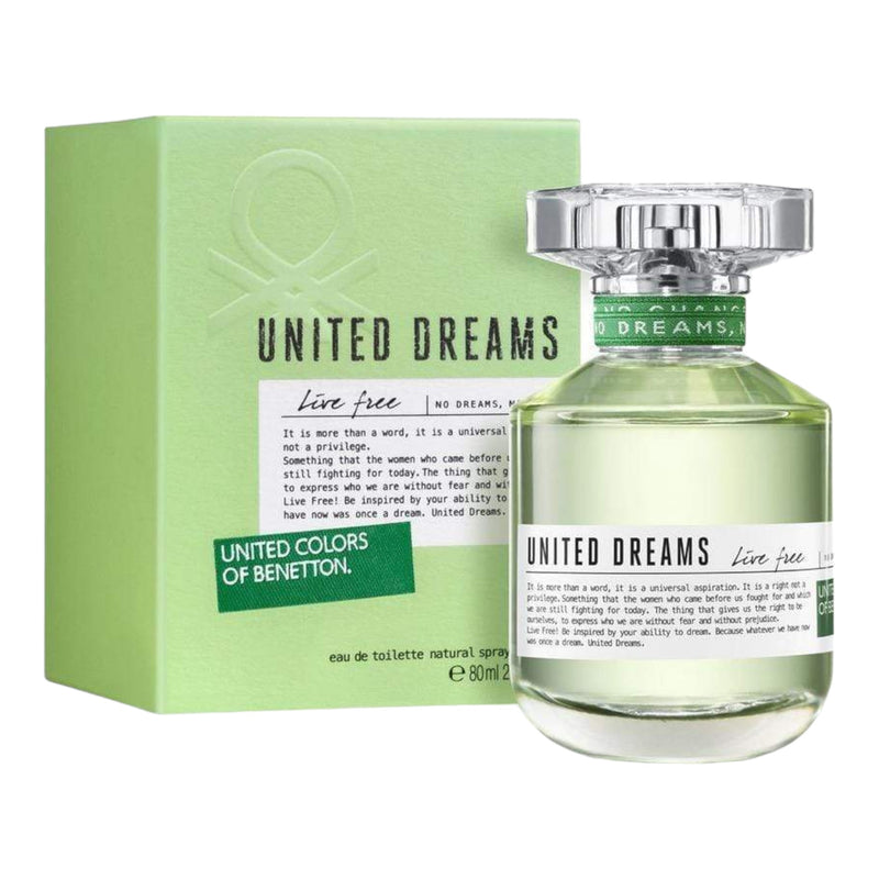 Benetton United Dreams Live Free Edt 80ml Mujer