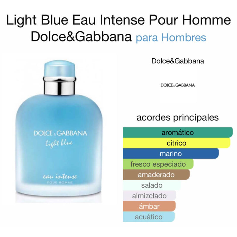 Dolce & Gabbana Light Blue Eau Intense Edp 50 ml Hombre