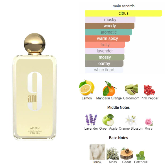 Afnan 9 Am Pour Homme Edp 100ml Hombre