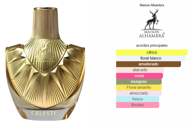 Maison Alhambra Celeste Edp 100ml Mujer