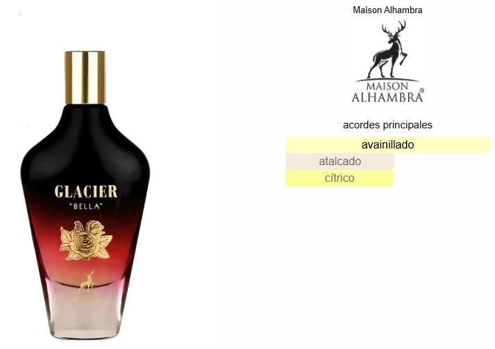 Maison Alhambra Glacier Bella Edp 100ml Mujer