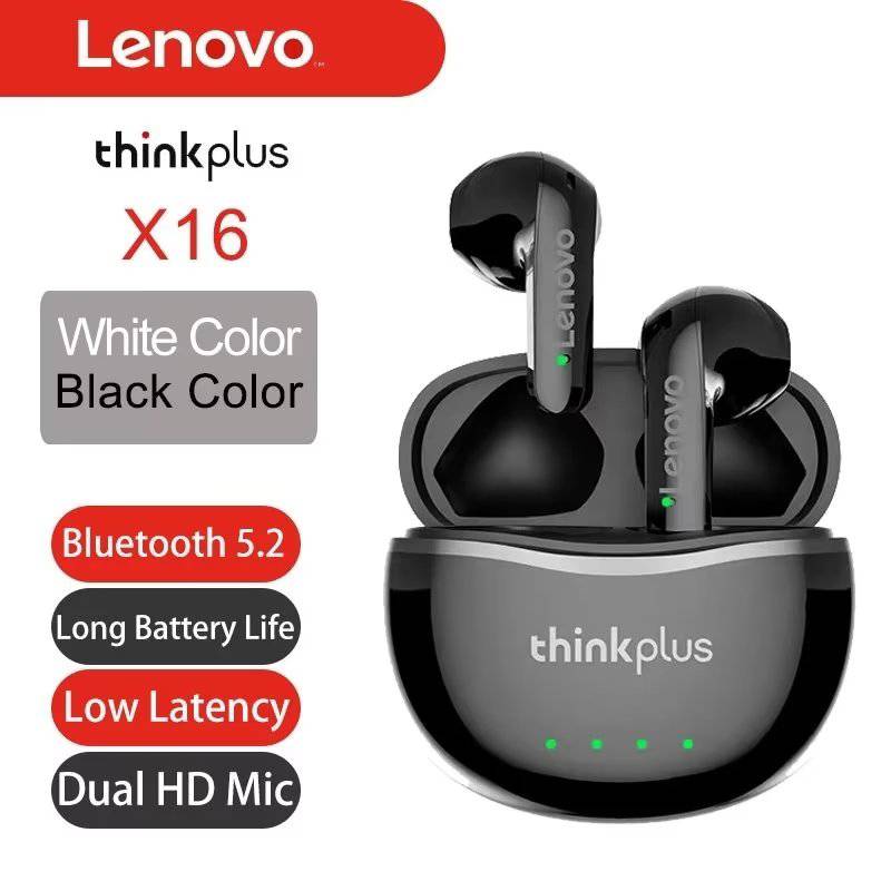 Audifonos Bluetooth Lenovo X16 Negro Bt 5.2