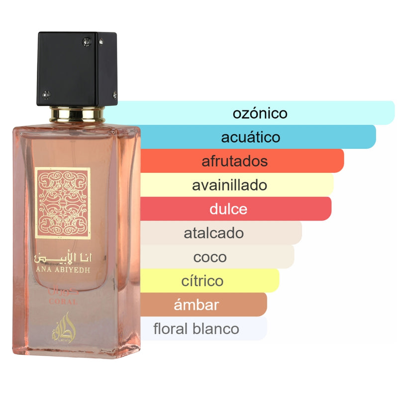 Lattafa Ana Abiyedh Coral Edp 60ml Mujer