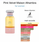 Maison Alhambra Pink Velvet Edp 80ml Mujer