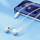 Audífonos Con Cable Y Micrófono Qcy Lh1 Tipo C Blanco