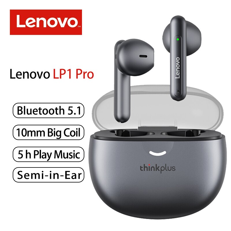 Audífonos Bluetooth Lenovo Livepods Lp1 Pro Negro